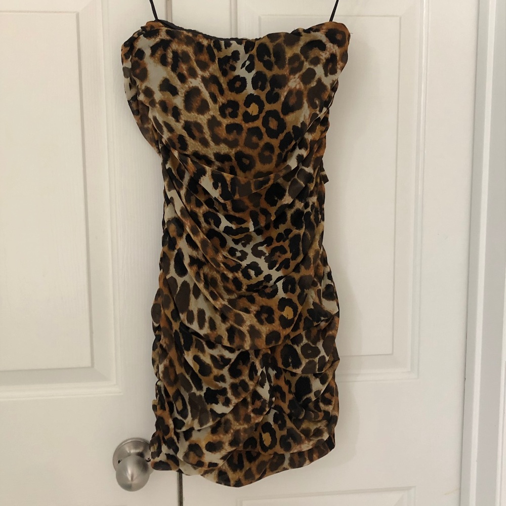 Express sleeveless ruched mini dress size 2 NWT